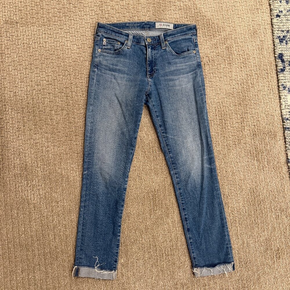 AG Adriano Goldschmied Prima Roll-up Cropped Jeans size 26